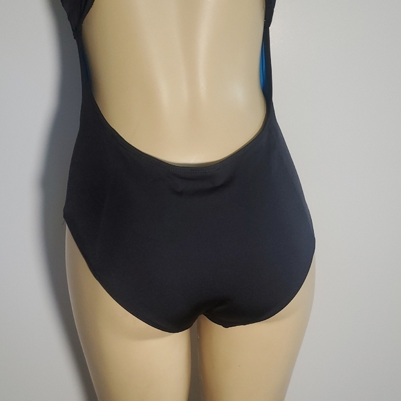 NEW Diane von Furstenberg One Piece Swimsuit Black Size L - Picture 8 of 12